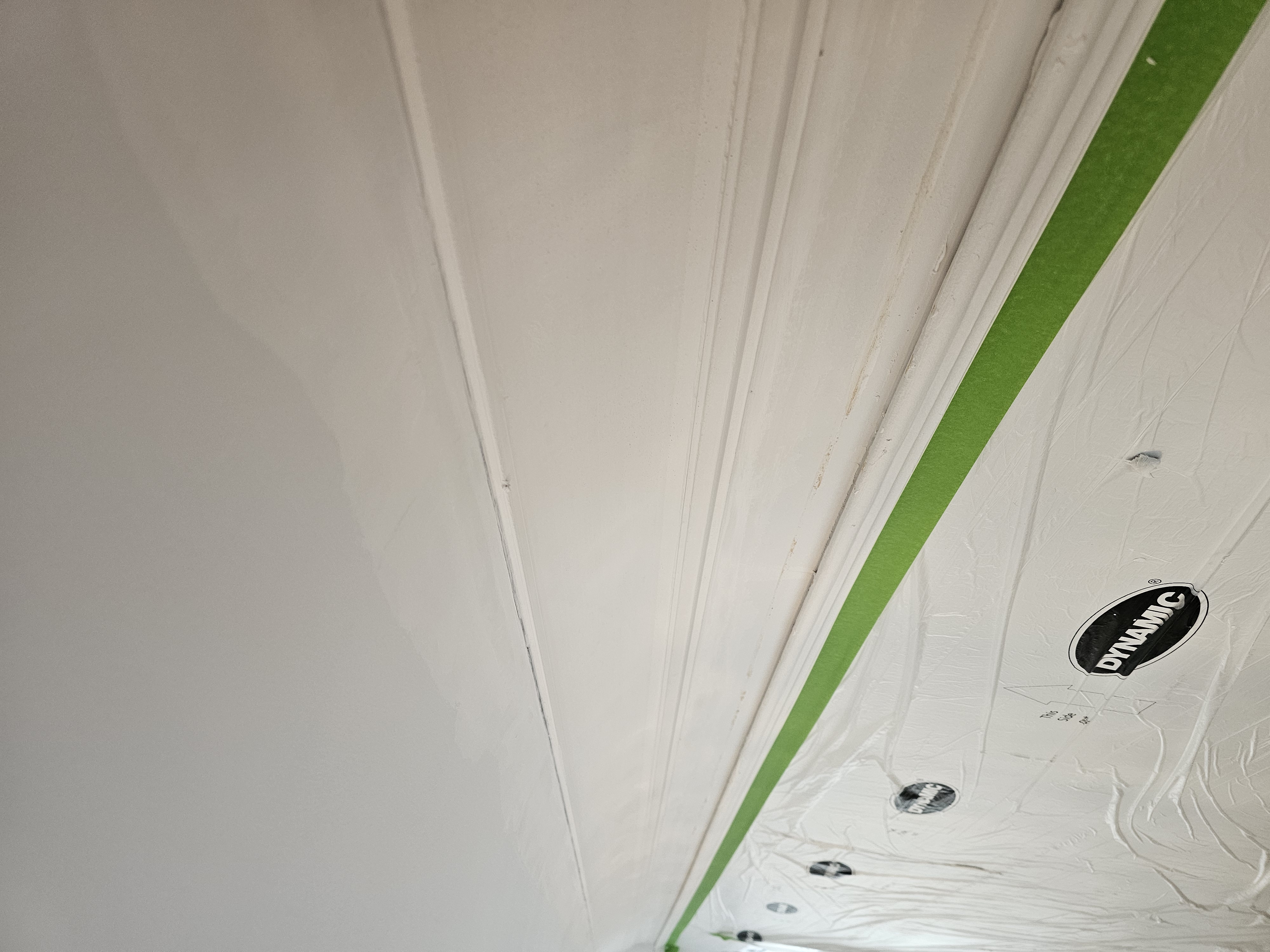 Curved plaster ceiling transition